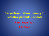 Resynchronization therapy in Pediatric patients - update